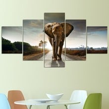 5D diy картинки с животными для вышивки со стразами 5 шт. Африканский слон Алмазная картина полный квадрат/круглый дрель мозаика подарок крест 2024 - купить недорого