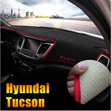 Для Hyundai Tucson 2015 2016 2017 2018 LHD Приборная панель автомобиля Избегайте светильник Pad Инструмент платформа покрытие стола КОВРИК КОВРЫ аксессуары 2024 - купить недорого
