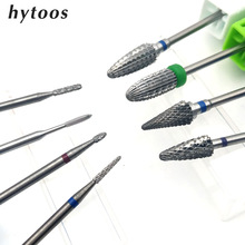 HYTOOS 1PCS Tungsten Carbide Burr Nail Drill Bit 3/32" Bits For Manicure Drill Accessories Milling Cutter Nail Art Tools 2024 - buy cheap