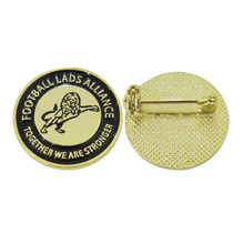 Wholesale round metal badge low price lion logo badge 2024 - buy cheap
