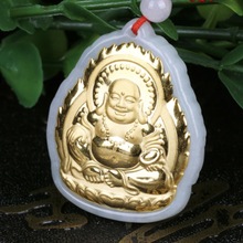 hot sell 2018 New Design Hot Sales Top Quality Buddha Good Luck Male Female jades Pendant Necklace shipping free 2024 - buy cheap