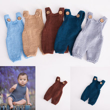 Newborn Photography Clothing Knit Jumpsuits Studio Baby Photo Props Accessories Shoot Babies Overalls Infant Photography Props 2024 - buy cheap