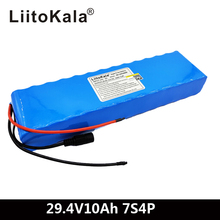 Liitokala DC 24V 10ah 18650 батарея литиевая батарея 29,4 V электрический велосипед мопед/Электрический/комплект литий-ионный батарей 2024 - купить недорого