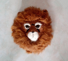 Simulation lion's head  polyethylene&furs lion's head model funny gift about 24*20CM 2024 - buy cheap