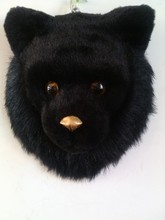 about 24x24cm simulation black bear head model toy lifelike model,wall pendant ,home decoration gift t365 2024 - buy cheap