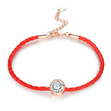 Romad Red Rope Bracelet Austrian Crystals Charm Bracelets for Women Thread String Fashion Bracelet Bangles Jewelry Pulseras Z4 2024 - buy cheap
