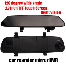 Car DVR Camera Video Recorder 2.7inch TFT Screen Car Rearview Mirror DVR video Recorder 120 degree wide angle night vision 2024 - buy cheap