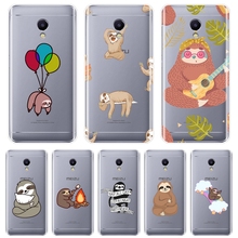 For Meizu M2 M3 M5 M6 Note Case Silicone Kawaii Sloth Funny Soft Back Cover For Meizu M6 M6S M6T M5 M5C M5S M3 M3S M2 Phone Case 2024 - buy cheap