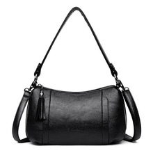 Bags For Women Shoulder CrossBody Bags Tassel Genuine Leather Women's Handbags Pillow Women Messenger Bags Bolsas Feminina 2024 - buy cheap