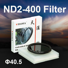 WTIANYA-Fader de ND2-400 de 40,5mm, filtro ND de densidad neutra Variable de 40,5mm para cámara DSLR, ajustable, ND2, ND4, ND8 a ND400 2024 - compra barato