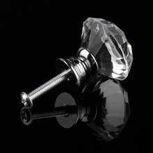 1 шт. 30 мм Алмазное прозрачное стекло для двери выдвижной ящик для шкафа мебельный аксессуар ручка винт горячая Распродажа по всему миру 2024 - купить недорого