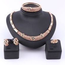 Conjunto de joyas de cuentas africanas para mujer, cristal austríaco champán, Color dorado, collar africano de Dubái a la moda, conjuntos de joyería 2024 - compra barato