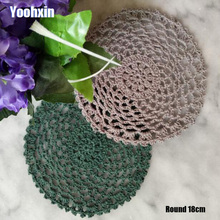 HOT Lace Round Cotton Handmade Table Place Mat Dish Pad Cloth Crochet Wedding Placemat Cup Mug Tea Coffee Coaster Doily Kitchen 2024 - buy cheap