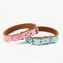 5 Colors Leather Pet Collars Adjustable Dog Basic Collar for Small Large Cats Pet Necklace Collar Puppy Dog Decoration MP0061 2024 - buy cheap