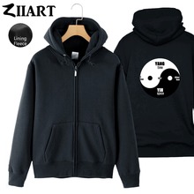 LOST Swan DHARMA Yoga lotus Tai Chi Ba Gua Yin Yang Tai ji Space Time I Ego  Man Boys Full Zip Fleece Hooded Coat Jackets ZIIART 2024 - buy cheap