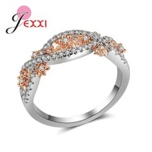 Luxury Original Brand Exquisite 925 Sterling Silver Ring Cubic Zirconia Austrian Crystals Women Appointment Fingers Ring 2024 - buy cheap