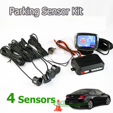 Viecar 4 Sensors 22mm English Human Voice LCD Parking Sensor Kit Display Car Reverse Backup Radar Monitor System 12V 7 Colors 2024 - buy cheap