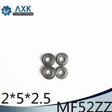 MF52ZZ фланцевый подшипник 2x5x2,5 мм ABEC-1 ( 10 шт.) миниатюрные фланцевые MF52 Z ZZ, шариковые подшипники 2024 - купить недорого
