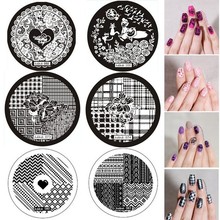 2019 New !108 Patterns Nail Stamping Plate Round Stainless Steel Nail Art Image Stamp Templates Plates For Nail Art Stamping 2024 - buy cheap