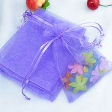 100pcs/lot Wholesle New Violet Drawstring Organza Pouch Gift Bags Fit Wedding Party 20x30cm 2024 - buy cheap