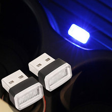 Lámpara led Mini usb para interior de coche, iluminación modificada gratis, luces de Ambiente, accesorios de estilo de coche, novedad de 2018 2024 - compra barato