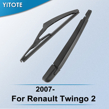 YITOTE-limpiaparabrisas trasero y brazo para Renault Twingo 2, 2007, 2008, 2009, 2010, 2011, 2012, 2013, 2014, 2015, 2016, 2017 2024 - compra barato