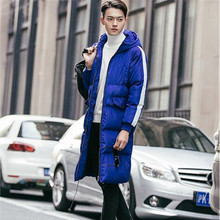 2017 Fashion Long Warm Jacket Men Loose Plus Size Wadded Jacket Cotton Padded Jacket Parka Hooded Casual Winter Jacket Women/man 2024 - buy cheap