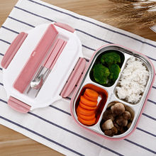 304 Stainless Steel Lunch Box With Compartments Microwave Bento Box For Kids School Picnic Food Container Leakproof Lunch Box 2024 - buy cheap