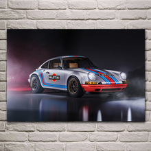 supercar 911se sport car artwork living room decor home wall art decor wood frame fabric posters KH618 2024 - buy cheap