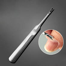 1pc Cuticle Pusher Professional Stainless Steel Nail Cuticle Remover Callus Dead Skin Fork Nail Manicure Pedicure Tools 2024 - buy cheap