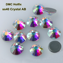 144 шт./лот, стразы ss40 с горячей фиксацией (7,9-8,1 мм), высококачественный кристаллический кристалл DMC ab 2024 - купить недорого