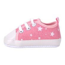 Newborn Baby Toddler Soft Sole Kids Shoes Canvas First Walker Lace Up Sneaker 0-18M 2024 - buy cheap