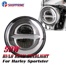 H4 Plug 5.75 Inch LED Headlight For  Street 500 XG500 Low XL883 Iron883  Dyna Sportsters V-Rod Night Rod FLSTSE 2024 - buy cheap