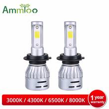 AmmToo H4 Led Car Headlight H7 LED Bulb H1 H11 9005 9006 Led Light Super Bright 72W 8000Lm Auto lamp 3000K 4300K 6500K 8000K 12V 2024 - buy cheap