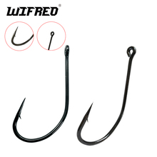 Multiple Size High Carbon Steel Carp Fishing Hook Fishhooks Jig Barbed With Hole Saltwater Bait Fishing Hooks Black Nickle #3-28 2024 - buy cheap