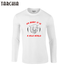 TARCHIA-Camiseta con estampado para hombre, Camisa ajustada de marca, Baby Ild World, Tops de algodón, divertida, 2021 2024 - compra barato