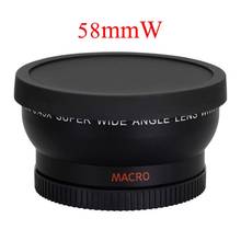 58mm 0.45X HD Wide Angle & Macro Conversion Lens for Canon Canon EOS 1100D 700D 1200D 600D 550D Rebel  T5i T4i T3i T2i 18-55mm 2024 - buy cheap