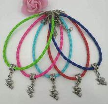Witch & Broom Halloween Charm Mix PU Leather Cords Luck Bracelets&Bangle DIY Jewelry Fast shipping 2024 - buy cheap