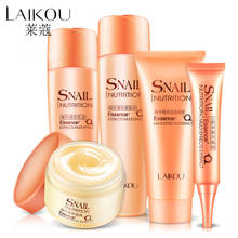 LAIKOU Snail Repair Skin Care Set Pack of  5 Foam Cleanser Moisturizing Cream Facial Cleanser+Toner+Lotion+Eye Cream Anti Aging 2024 - buy cheap