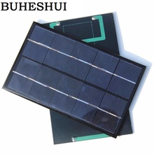 Поликристаллическая солнечная панель BUHESHUI, 1,9 Вт, 5 В, солнечная панель, солнечный модуль «сделай сам», солнечное зарядное устройство 142*88*3 мм, 5 шт./лот, бесплатная доставка 2024 - купить недорого