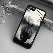 maifengge Wild Rhino Rhinoceros Nature Case For iPhone 5 6s 7 8 plus 11 12 Pro X XR XS Max Samsung Galaxy S6 S7 edge S8 S9 2024 - buy cheap