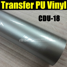CDU-18 SILVER heat transfer pu film with top quality for clothes transfer with size:50X100CM/LOT (1 Yard) by free shipping 2024 - buy cheap
