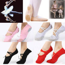 According The CM To Buy,Canvas Ballet Dance Shoes For Girls Ballet Dance Dancing Shoes Pointe For Children Kids Girls Women 2024 - buy cheap