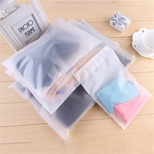 2 pcs Matte Fosco Bolsa de Viagem Saco De Armazenamento Selado À Prova D' Água Transparente Ziplock Bag Para Bras Roupas Promoção Sapatos 2024 - compre barato