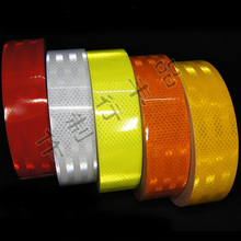 45m long Reflective stickers 5cm width red/yellow/fluorescent yellow/orange/white reflective tape reflective film warning 2024 - buy cheap