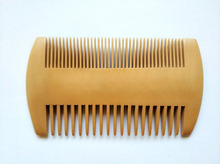 1PCS Peach Wood Wide/Fine Teeth Comb Pocket Beard Comb Wholesale Hair/Beard Brush Comb For Men 2024 - buy cheap