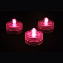 50pcs/ lot Super Bright Submersible Waterproof Mini LED Tea Light Candle Lights For Wedding Party Deocration Vase Light 2024 - buy cheap