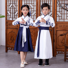 Children Traditional Chinese Clothing Embroidery Tang Suit Girls Ancient Dance Hanfu Costume Fairy Outfits Stage Performance 2024 - buy cheap
