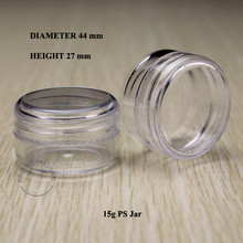 100pcs 15g Clear Empty small plastic jars bottles cosmetic jar pot box with lids sample mini cream cosmetic containers packaging 2024 - buy cheap