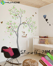 Spring Tree Wall Decals Life is Beautiful Large Tree Wall Stickers for Kids Room Baby Nursery Wall Tattoo Vinilos Paredes JW196A 2024 - buy cheap